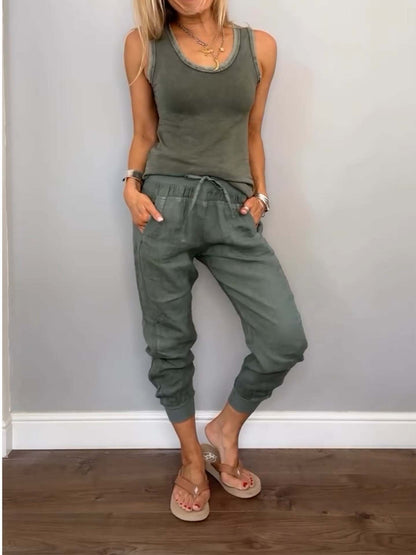 The "Breathe Easy" Cotton-Linen Lounge Set