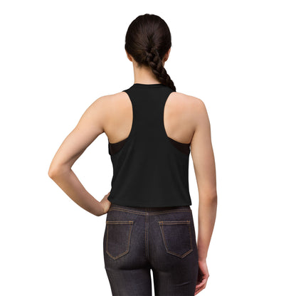 Peaceful Peacock Women's Crop Top — Zen Logo Tank for Yoga & Casual Wear