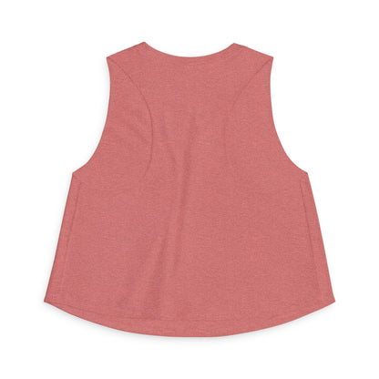 Peaceful Peacock Women's Crop Top — Zen Logo Tank for Yoga & Casual Wear