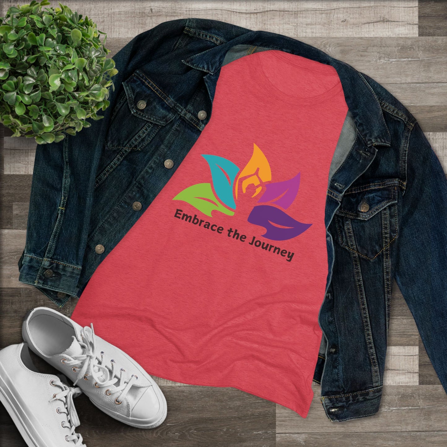 Embrace the Journey Women's Triblend Tee: Your New Go-To for Mindful Living