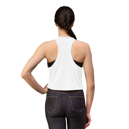 Peaceful Peacock Women's Crop Top — Zen Logo Tank for Yoga & Casual Wear