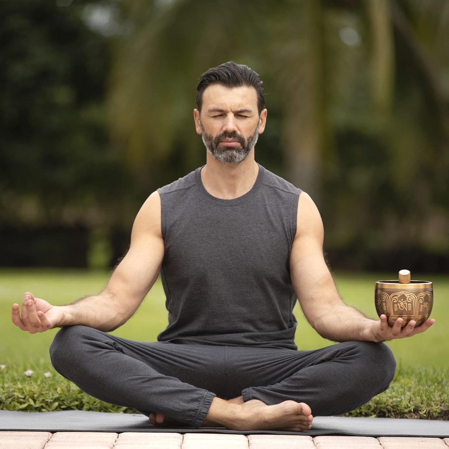 Meditative Deep Singing Bowl with Mallet and Cushion - Tibetan Sound Bowls for Energy Healing, Mindfulness, Grounding, Zen, Meditation - Exquisite, Unique Home Decor and Gift Sets, 1693