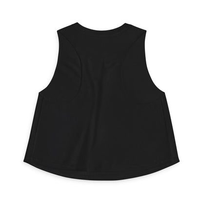 Peaceful Peacock Women's Crop Top — Zen Logo Tank for Yoga & Casual Wear