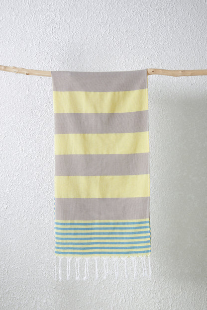 Turkish Beach Towel Cotton And Linen Stripes Quick-drying Shawl