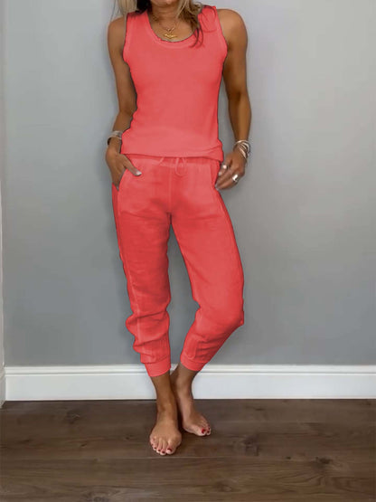 The "Breathe Easy" Cotton-Linen Lounge Set