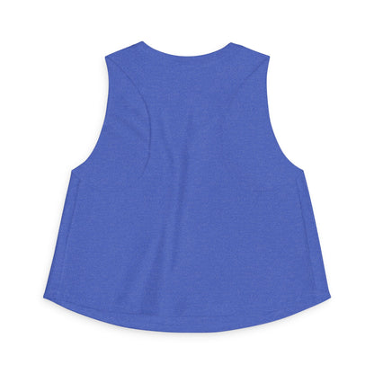 Peaceful Peacock Women's Crop Top — Zen Logo Tank for Yoga & Casual Wear