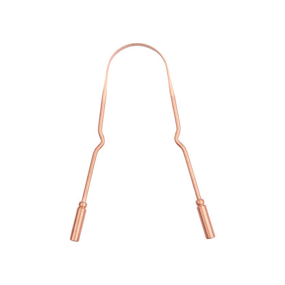 Pure Copper Tongue Scraper | U-Shaped Ayurvedic Oral Care Tool