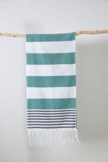 Turkish Beach Towel Cotton And Linen Stripes Quick-drying Shawl