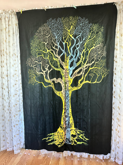 Tree of Life Artisan Tapestry — Unique Sacred Wall Art