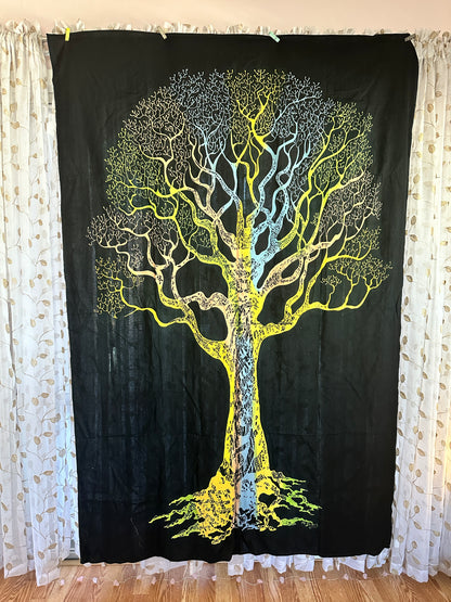 Tree of Life Artisan Tapestry — Unique Sacred Wall Art