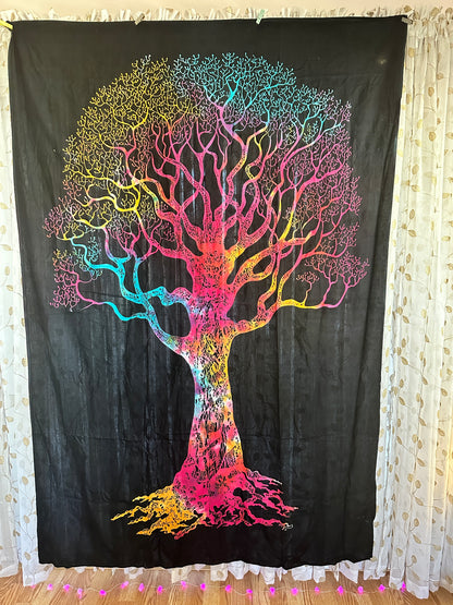 Tree of Life Artisan Tapestry — Unique Sacred Wall Art