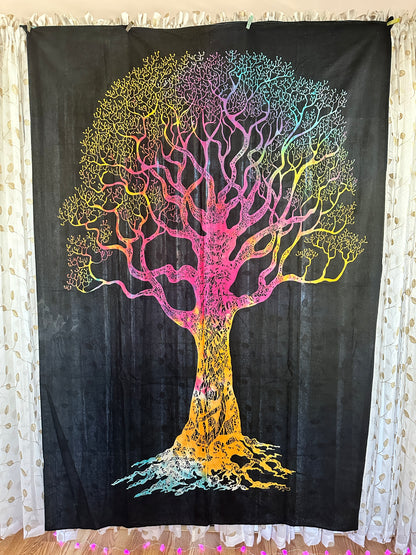 Tree of Life Artisan Tapestry — Unique Sacred Wall Art