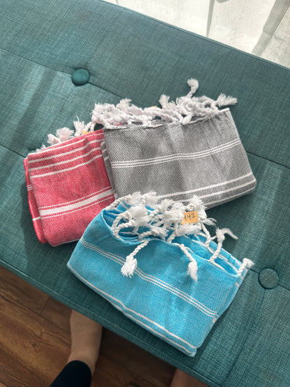 100% Cotton Turkish Towel - Yoga Towel, Large Dish Towel