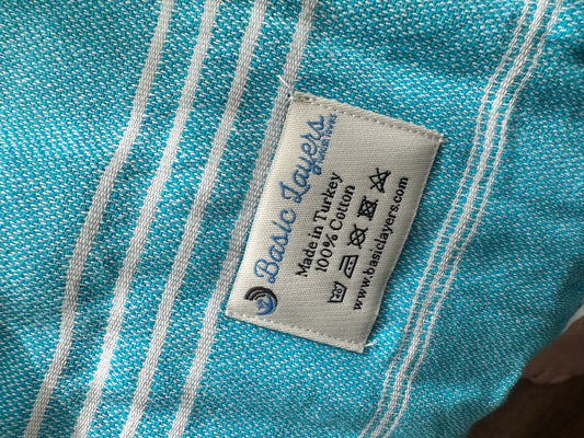 100% Cotton Turkish Towel - Yoga Towel, Large Dish Towel