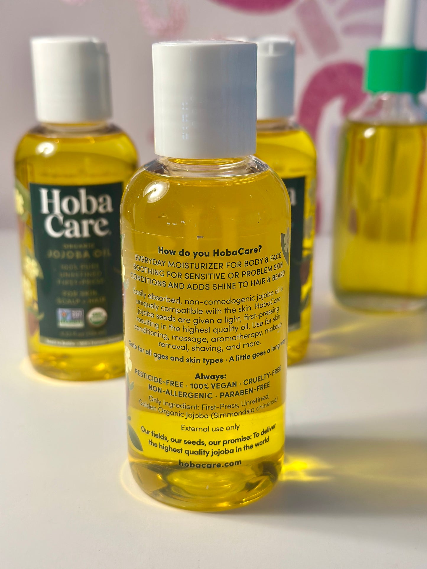 HobaCare® 100% Pure Unrefined Organic Jojoba Oil
