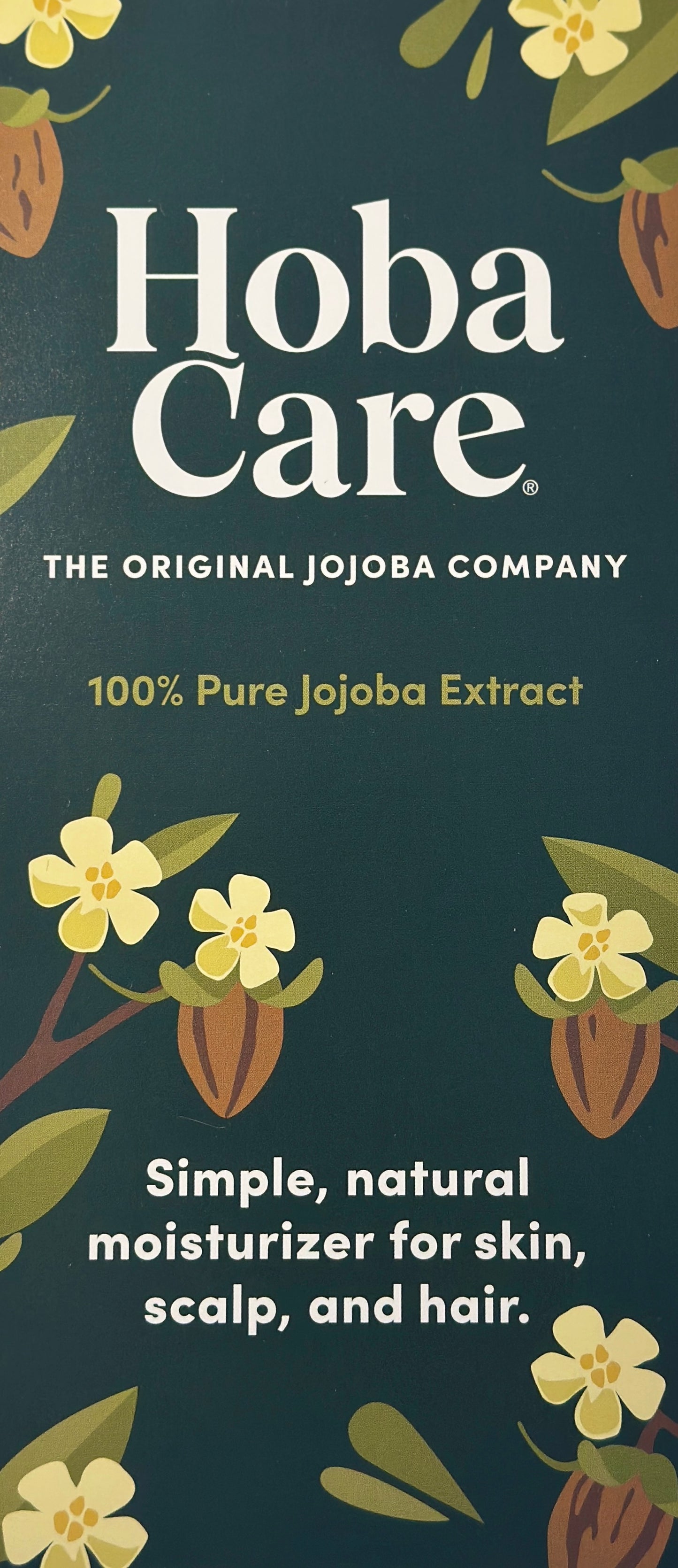 HobaCare® 100% Pure Unrefined Organic Jojoba Oil