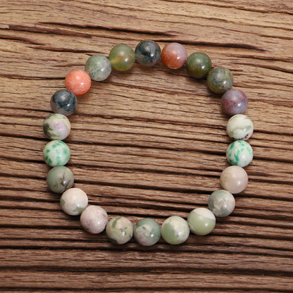 🌿 THE EARTH HEALER: Indian Agate 108 Mala