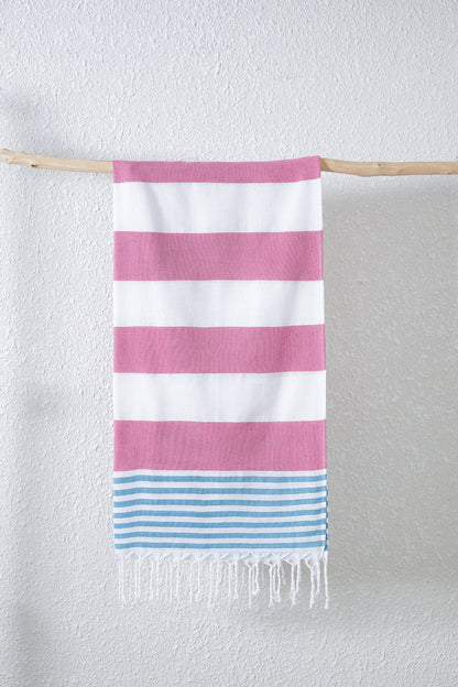 Turkish Beach Towel Cotton And Linen Stripes Quick-drying Shawl