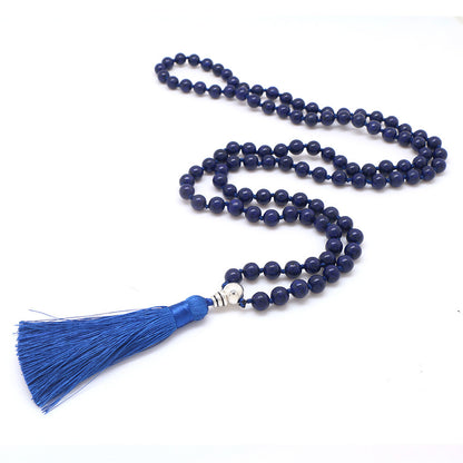 ✨ The Ritual: Blue Sandstone Mala