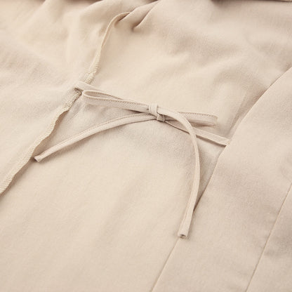 Ladies' Robe Trousers Casual Cotton And Linen Suit Homewear Outerwear