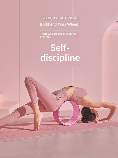 High-Density EVA Yoga Wheel Home Pilates Circle Backbend Aid Beginner Spinal Release Rolling Trainer